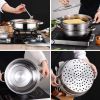 Stainless Steel Stack and Steam Pot Set with Lid 2 Tier Steamer Pot Steaming Cookware for Kitcken Cooking (only pick up)