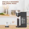 Single Serve Coffee Maker;  12oz Quick Brew Technology ;  Built-In Lift Adjustable Drip Tray for Travel mug Compatible With Pods & filter