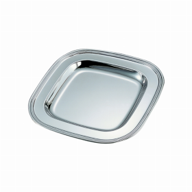 Square Tray, Nickel Plated (size: 8")