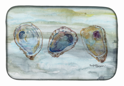 Watercolor Dish Drying Mat (Color: Oysters, size: 14 x 21)