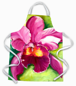 Flower Apron (Color: Orchid, size: 31 x 27)