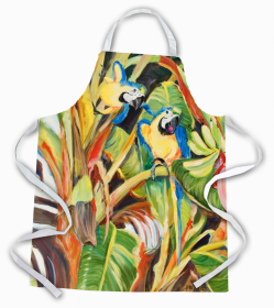 Bird Apron (Color: Animals/Birds/Bird - Parrot 1, size: 31 x 27)